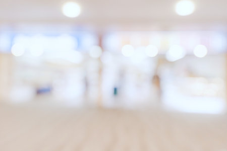 Abstract blur airport interior for background with spaceの写真素材