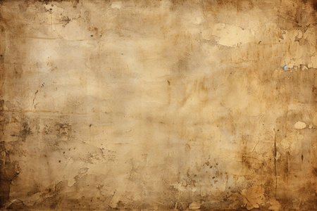 Old grunge paper texture and background. Generative ai.の素材