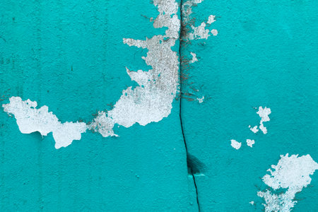 green cement wall texture and background white spaceの写真素材