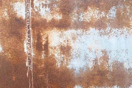 Old rusty and stain grungy wall texture and backgroundの写真素材