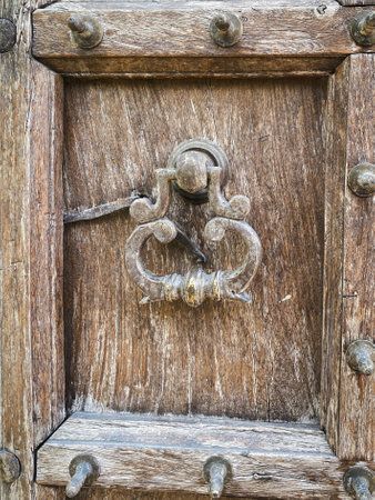 Old door knobs background and textureの写真素材