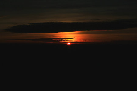 sunset leave the worldの写真素材