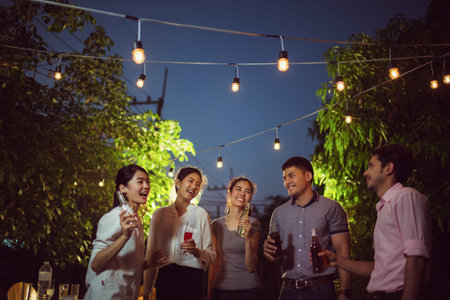 Asian dinner celebrate partyの写真素材