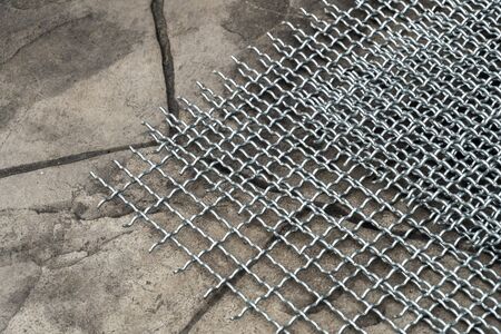 small hole wire mesh for birds cage or animals fenceの写真素材