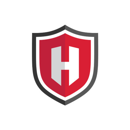 Total Security company logo ready to use. Abstract symbol of securit. Shield logo. Shield icon.のイラスト素材