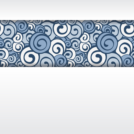 Decorative element. Abstract invitation card. Template wave design for card.のイラスト素材