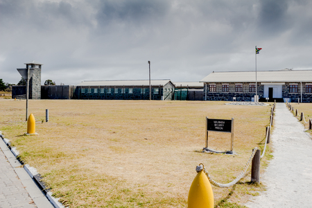 ROBBEN ISLAND, SOUTH AFRICA - DECEMBER 19, 2016: Photo of Robben Island Maximum Security Prison where Nelson Mandela, later President of South Africa was incarcerated for 18 years.のeditorial素材