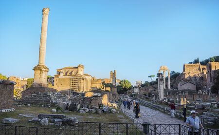 The Roman Forum was the heart of Rome. Nestled in Rome's famous seven hills, This is the Ethernal City's birthplace.の写真素材