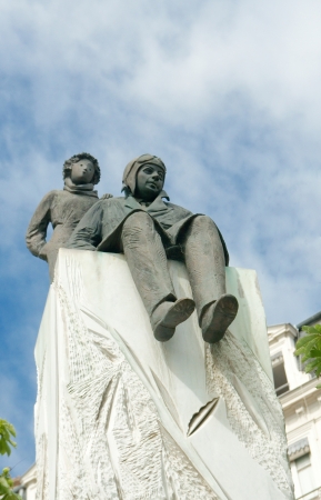 Monument to Antoine de Saint-Exupery in Lyonの写真素材