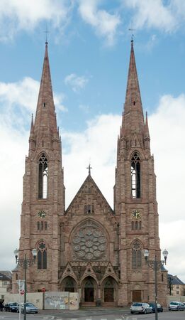 Reformed Church Saint Paul (1892-1897), Strasbourg, Franceのeditorial素材