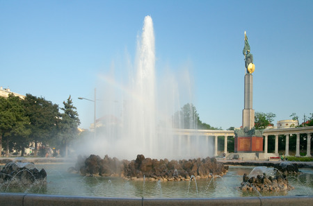 Vienna, Austria  June 21 2013  Schwarzenbergplatz  The Soviet War Memorial in Vienna, more formally known as the Heldendenkmal der Roten Armee  English  Heroesのeditorial素材