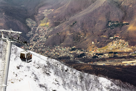 ski lift in Sochi Krasnaya Polyana