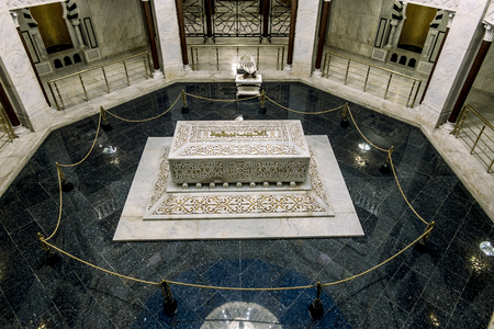 Monastir .Tunisia.May 23, 2017.The interior of the crypt and the Mausoleum of Bourguiba in Monastirのeditorial素材