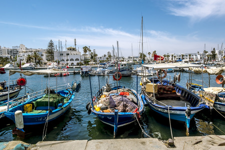 The Port El Kantaoui .Tunisia.May 23, 2017.The yachts in Marina in Port El Kantaouiのeditorial素材