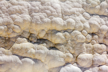 Pamukkale. Turkey.June 7, 2018.View on white  slopes and thermal springs and travertines of...
