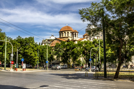 Athens.Greece.May 31, 2019.Streets in the center of the old city of Athens.のeditorial素材