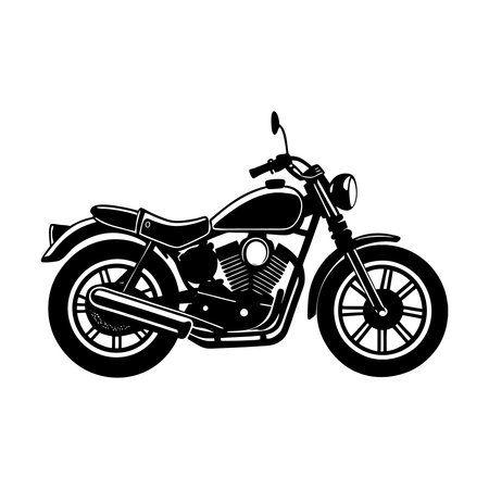motorcycle icon on white background. vector illustration for your designのイラスト素材