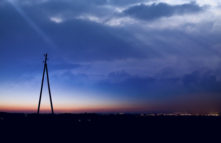 cloudy sky in the evening