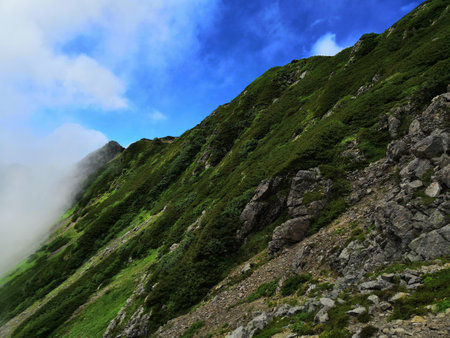 High mountains in Japan summer. Japan Alpsの写真素材