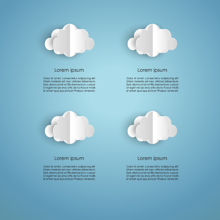 Cloud vector backgroundのイラスト素材