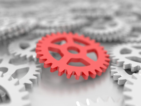 Gears mechanic backgroundの写真素材