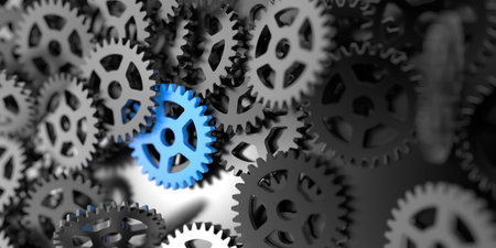 Gears mechanic background