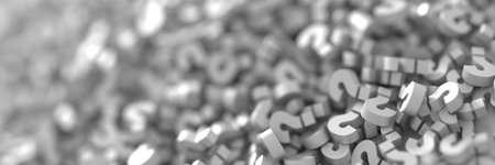 Infinite question marks, original 3d illustrationの写真素材