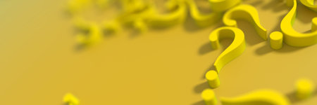 Infinite question marks, original three dimensional illustrationの写真素材