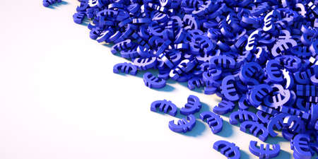 Euro currency symbols background, financial conceptsの写真素材