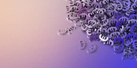 Euro currency symbols background, financial conceptsの写真素材