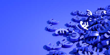 Euro currency symbols background, financial conceptsの写真素材