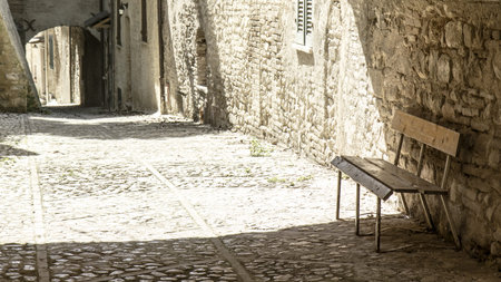 Typical old town in central Italy