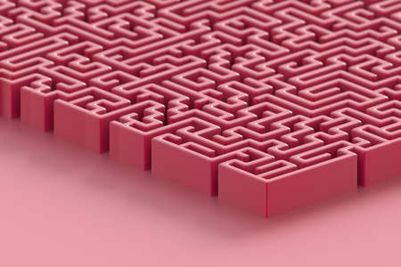 Maze background, risk and solution illustration conceptsの写真素材