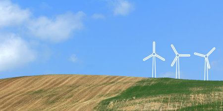 Energy efficiency concepts, environment and nature