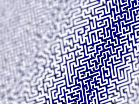 Maze background, risk and solution illustration conceptsの写真素材