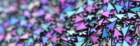 Click cursors background, 3d rendering, technology and media conceptsの写真素材