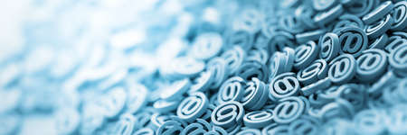 Email infinite symbols, 3d rendering backgroundの写真素材