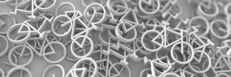 Bike 3d illustration, original 3d renderingの写真素材