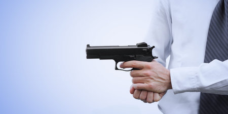 Aggressive and angry businessman, business failure concepts