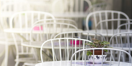 Elegant modern Italian restaurantの写真素材