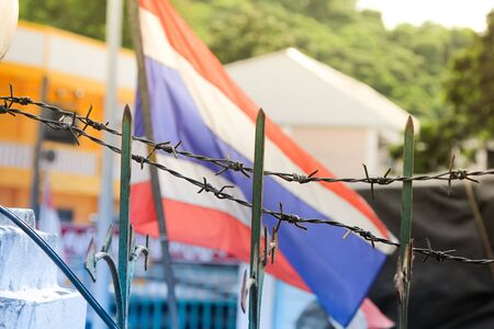 Border between Myanmar and Thailand, landmark and travel conceptsの写真素材