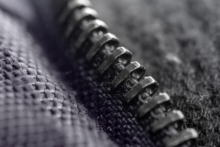 Jacket with zipper detail, fashion industry conceptsの写真素材