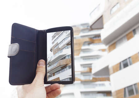 Luxury real estate complex, property and home developmentの写真素材