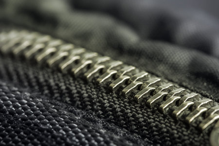Jacket with zipper detail, fashion industry concepts