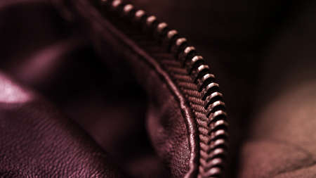 Jacket with zipper detail, fashion industry conceptsの写真素材