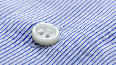 Elegant cotton shirt macro photo, textile industry background