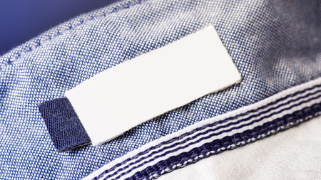 Elegant cotton shirt macro photo, textile industry backgroundの写真素材