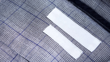Elegant cotton shirt macro photo, textile industry background
