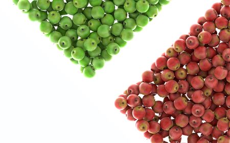 Apple background illustration, health conceptsの写真素材