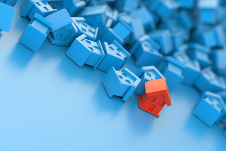 Home and property concepts, 3d backgroundの写真素材